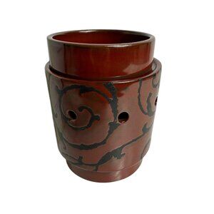 Scentsy La Paz Mid-Size Electric Warmer For Aromatic Wax Melts - Brown Vine Desi